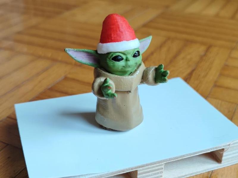 Grogu Christmas Hug