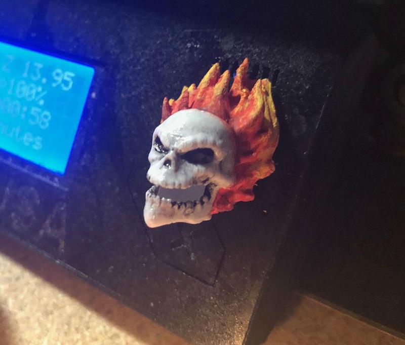 Prusa i3 - Selector Knob - Super Hero - Ghost Rider