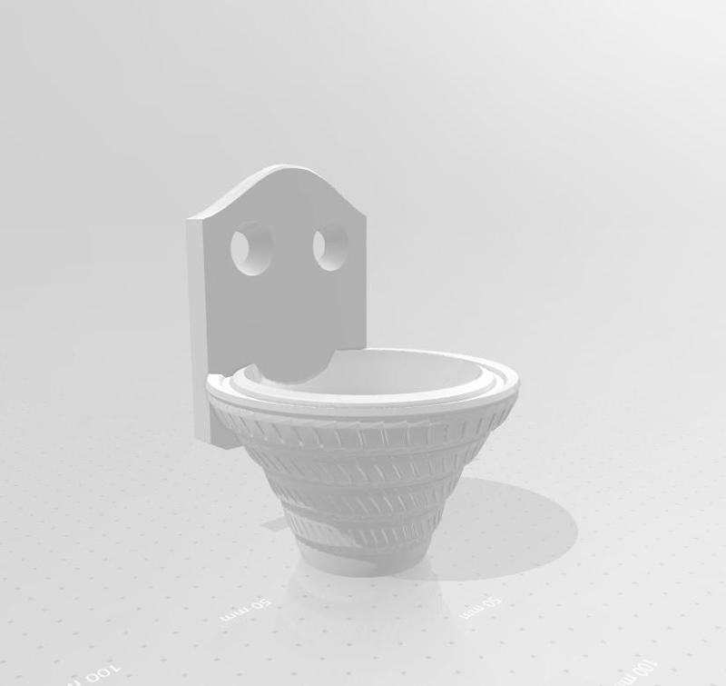 Decorative pot (wall)