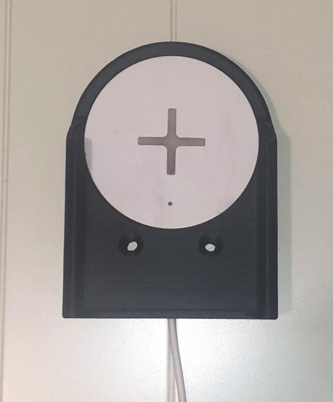 iPhone X (with case) holder with IKEA Qi charger slot