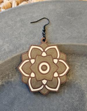 Wood Inlay Earrings