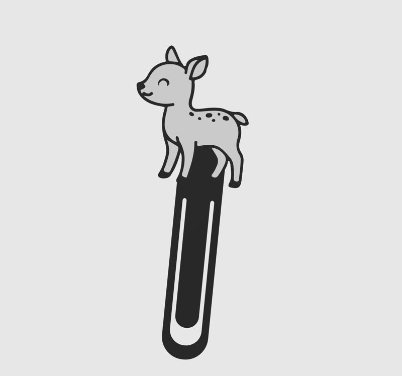 BookMark Fawn Animal Pet Puppy Cute Kawaii