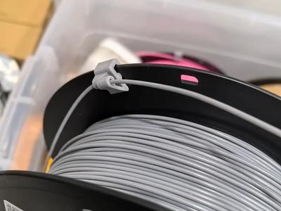 Never-dropping filament clip (for Rambo filament spool)