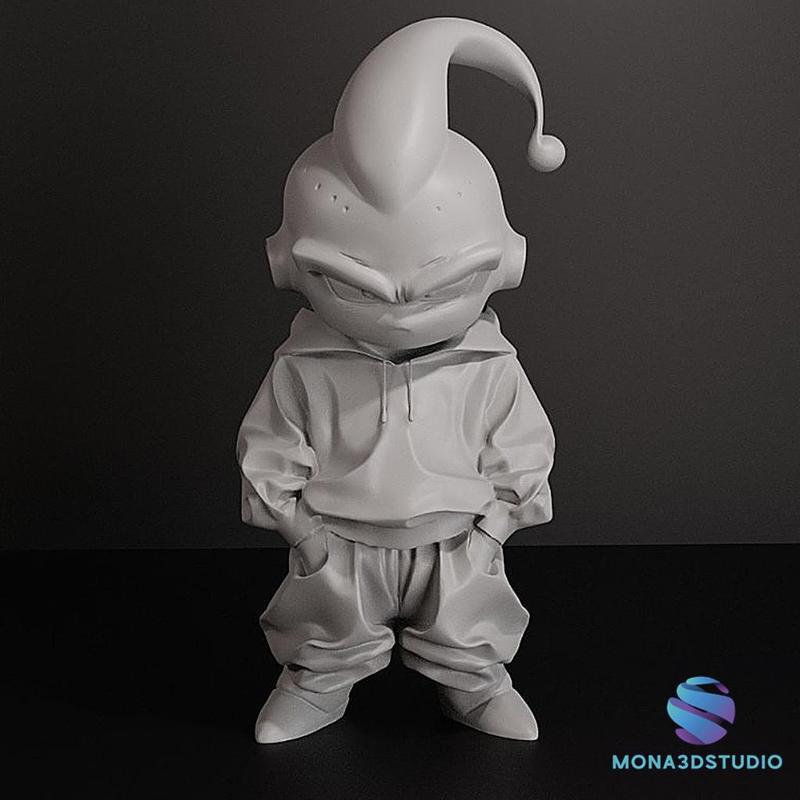 Majin Buu in Streetwear – 3D Printable Model  - Pre-Supported, One Piece