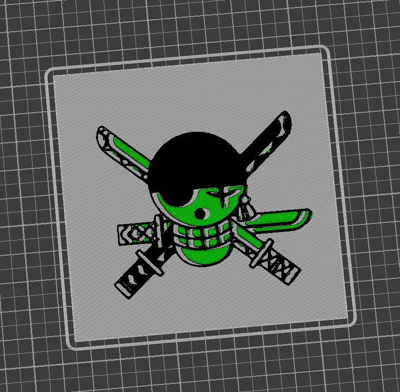 Poster-Logo OnePiece Roronoa Zoro