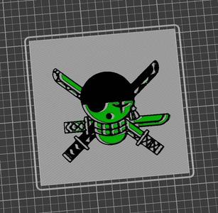 Poster-Logo OnePiece Roronoa Zoro