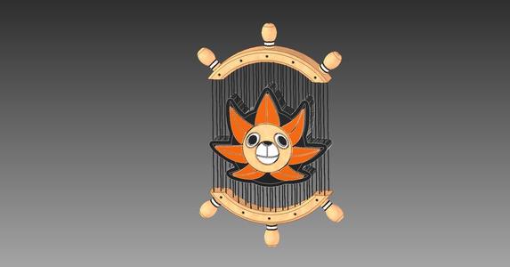 ONE PIECE STRAW HAT BAND PENDANT THOUSAND SUNNY