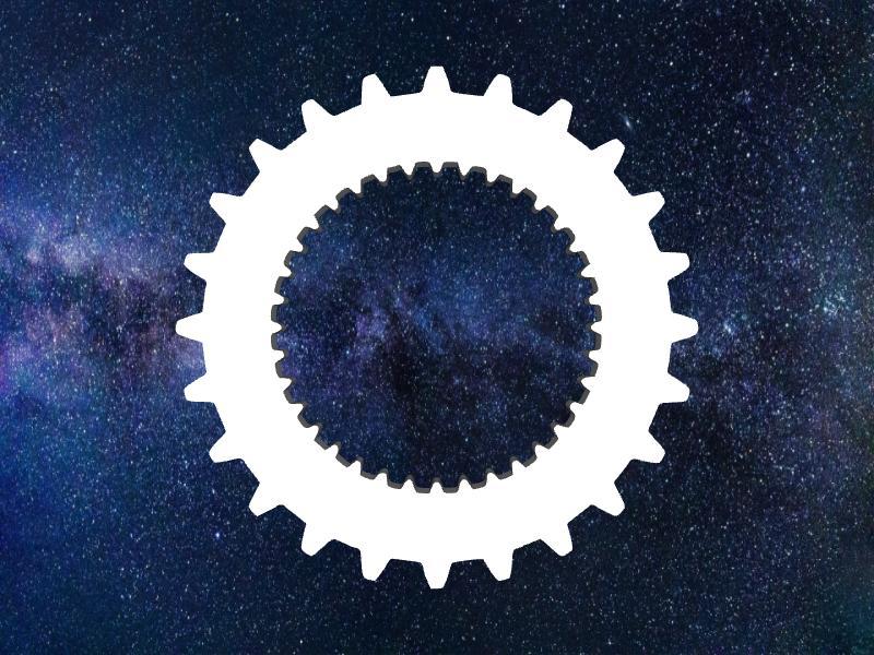 Mechanical Gear 10 - Part for engines, clocks, robots, electric motors, bicycles, trains for 3D Printing