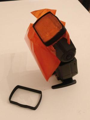 Simple Flash cover for color filters