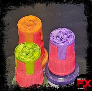 ORK HEAD - AK INTERACTIVE QUICK GEN COLOUR COLOR TRANSLUCENT BOTTLE SWATCH SUPER MINI CAP - 18ML