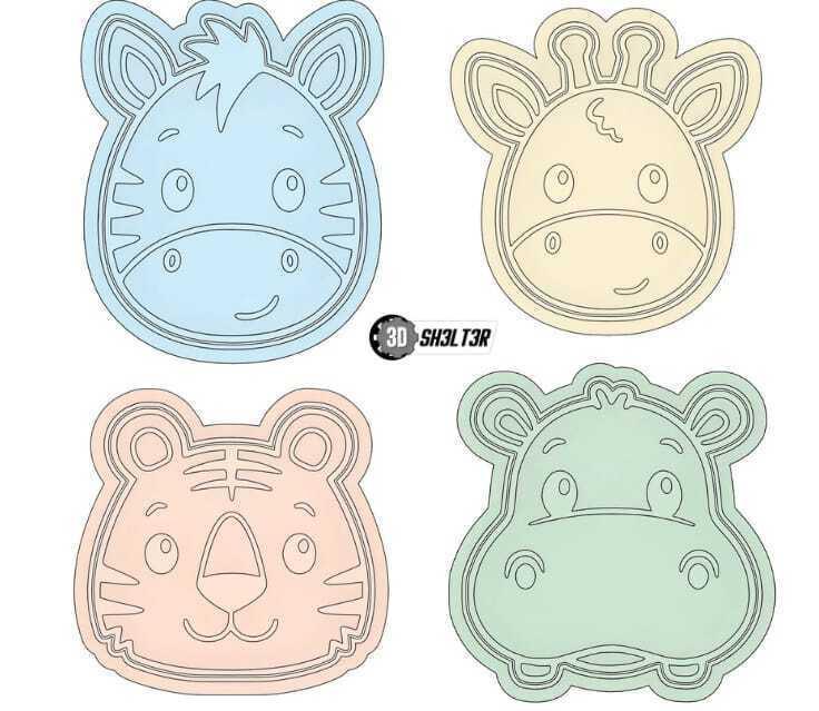 Animal Cookie Cutter, Farm, Children's Party Animals