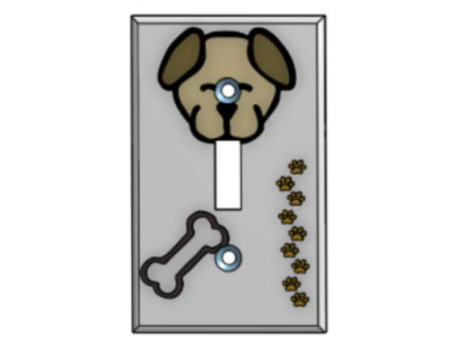 DOG TONGUE SWITCH PLATE
