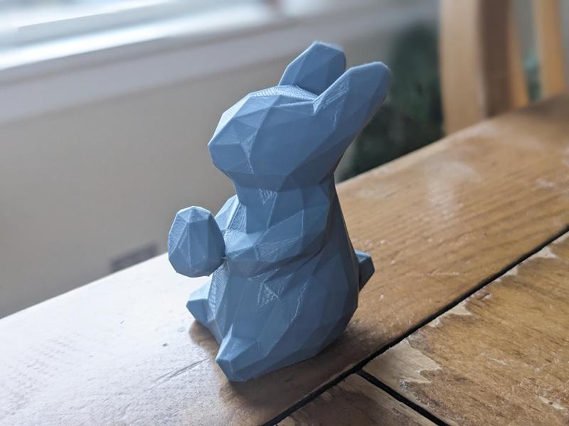 Modern Low Poly Easter Bunny