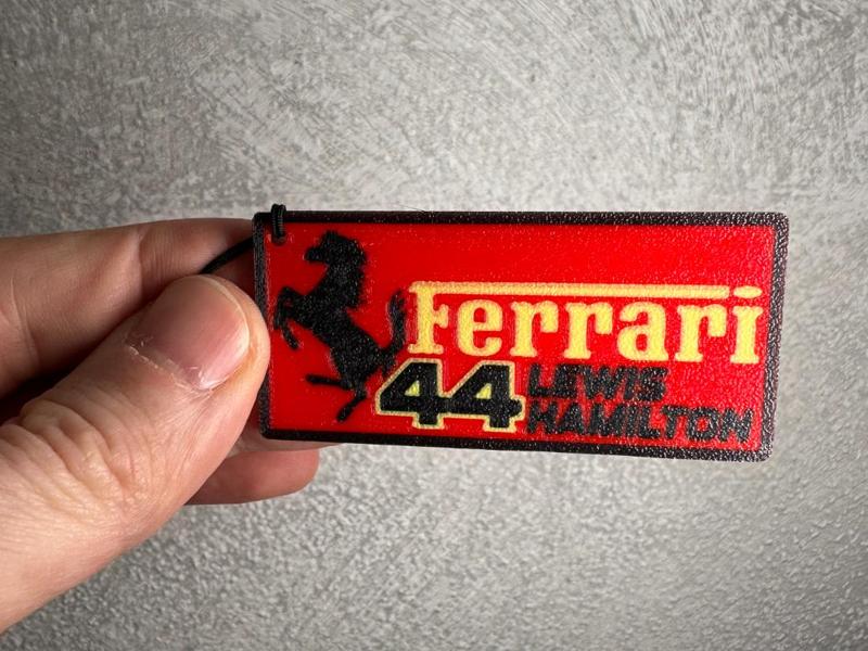 Ferrari Hamilton 44 Keychain
