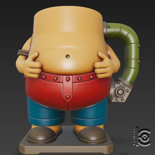 TubbyBot Mug - 3D model for printing