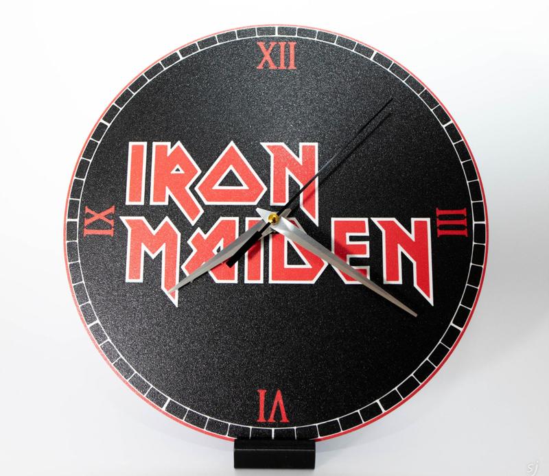 Iron Maiden minimalistic clock 
