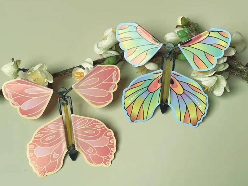 DIY Flying Butterfly for Kids - A Fun Interactive Toy for Kids and Parents, Birthday Gift, Stress Relief Toy, Prank Toy