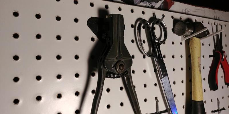 Wire Stripper Peg Board Mount 