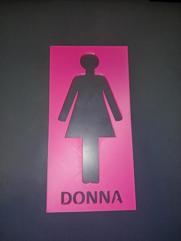 WC Sign Ladies Italian