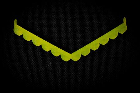 Filled Lace Necklace, V- Frame