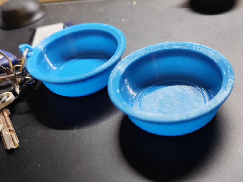 [Abstract Keychain] Blue Basin