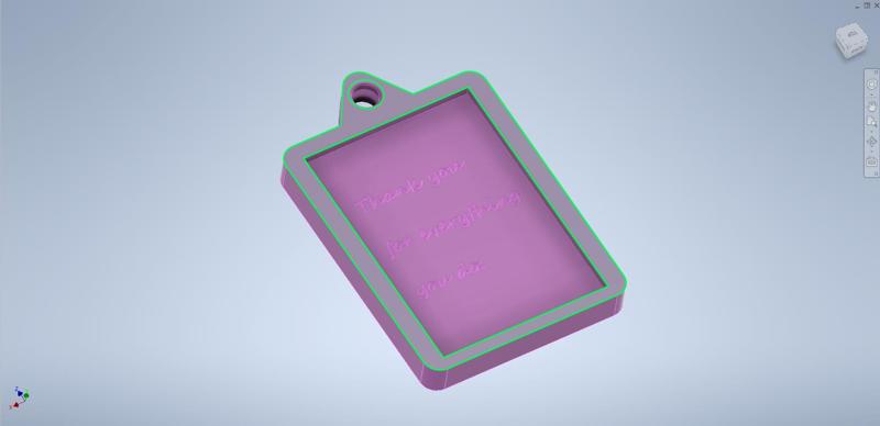 Mother's Day Pictureframe Keychain (1.5x2in)