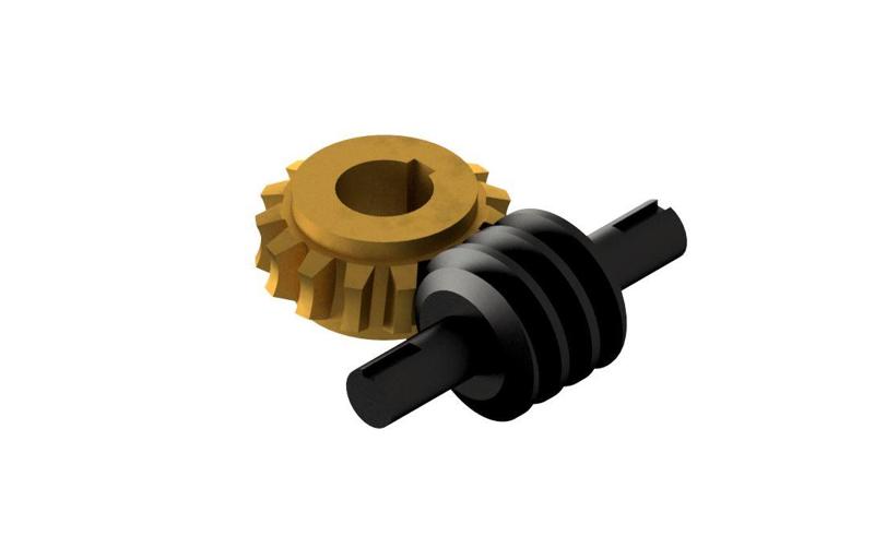 Worm Gear - Center D. 85 mm - Ratio 15 & 20 - Worm with Shaft