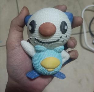 It's getting cold, print a knitted Oshawott for your friend, a tribute to the winter swimming strange brother!