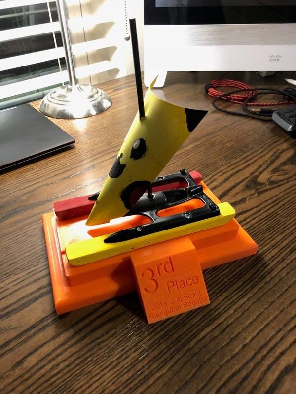 Raingutter Regatta Trimaran Trophy Stand