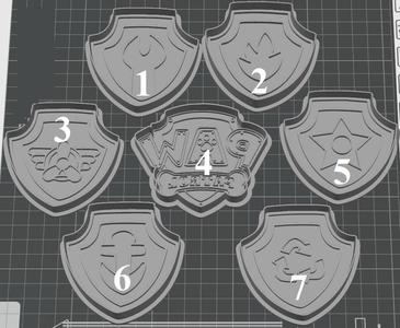 Paw patrol dog patrol cookie cutters plates