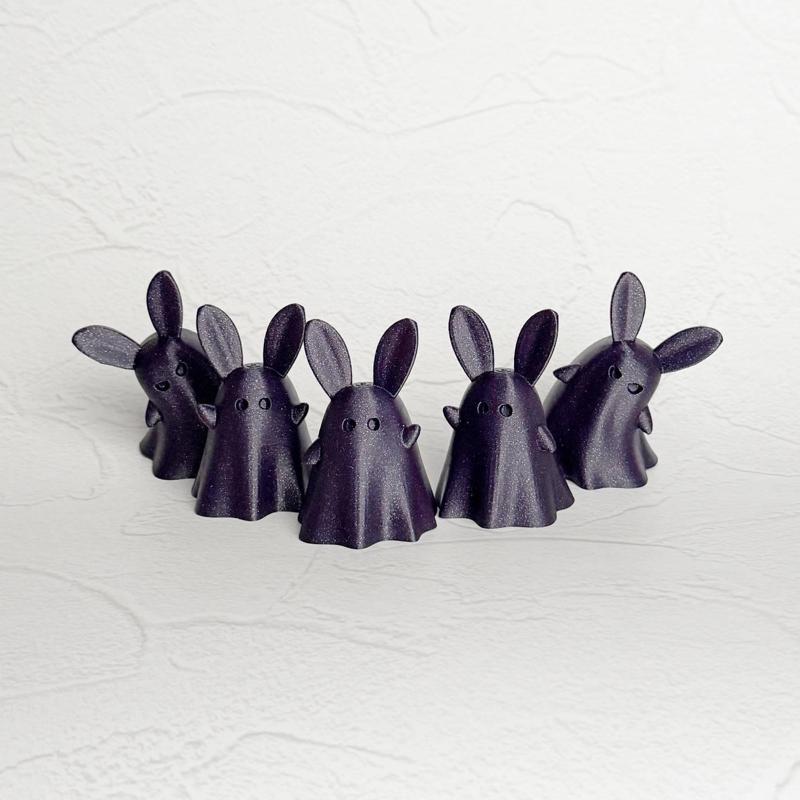 Ghost Rabbit Figurines - STL Files (5pcs) | Digital Download for 3D Printing