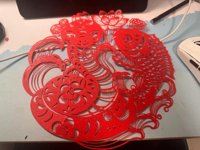 Auspicious Snake Papercut