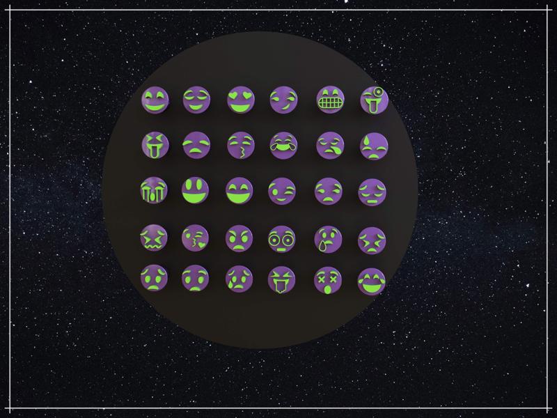 Carimbos de Brigadeiro - Emojis (Brigadeiro Stamp Emojis)