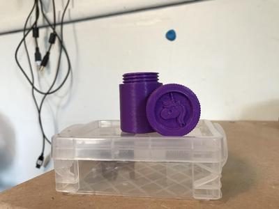 Unicorn Cap Small Container