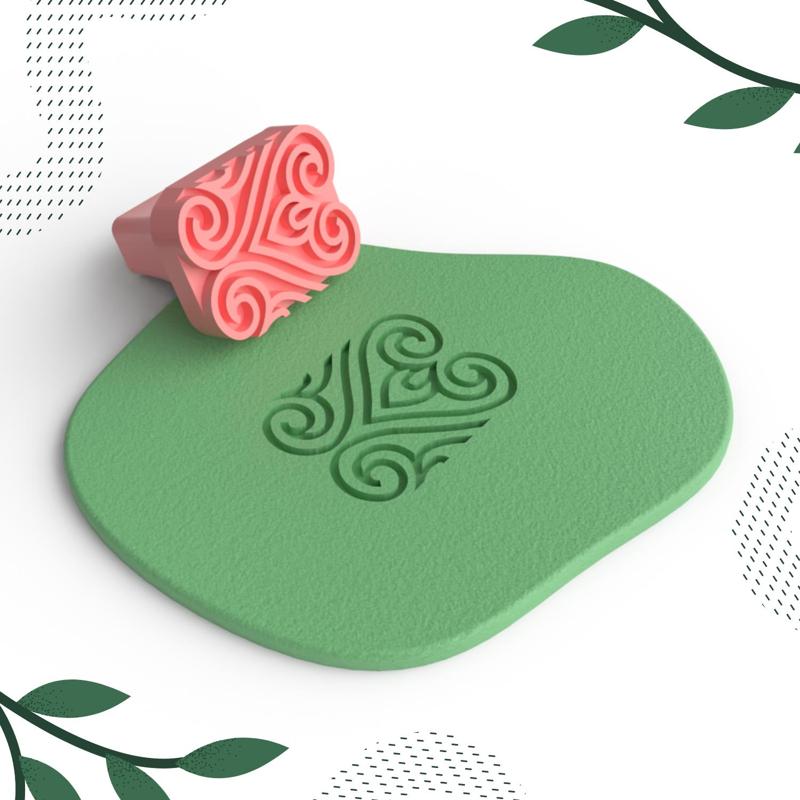 CLAY STAMP NO.06 | DIGITAL STL FILE | 1 SIZE