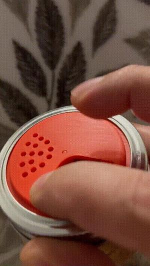 Mason jar lid with two openings