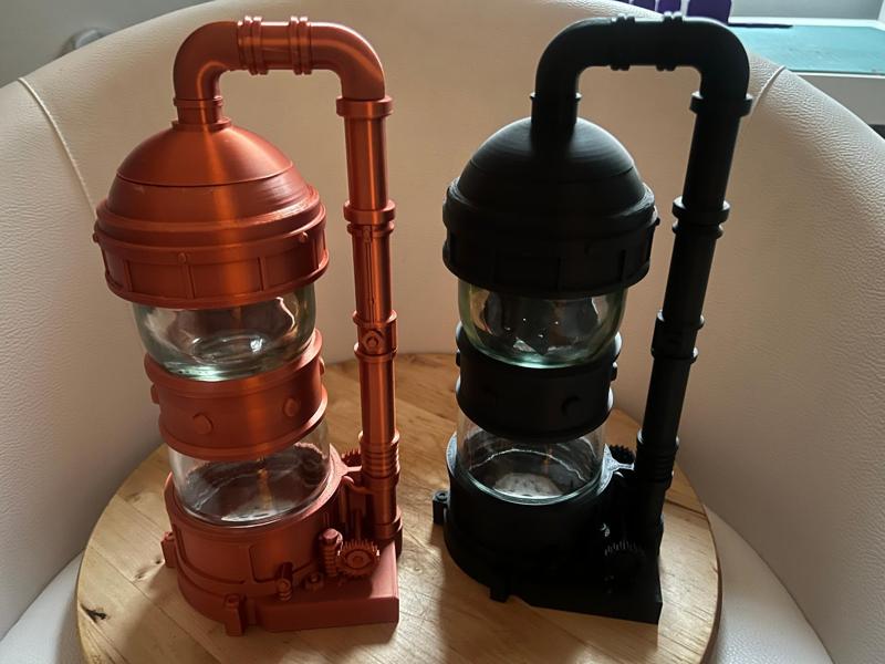 Steampunk Lamp Fortune Jars