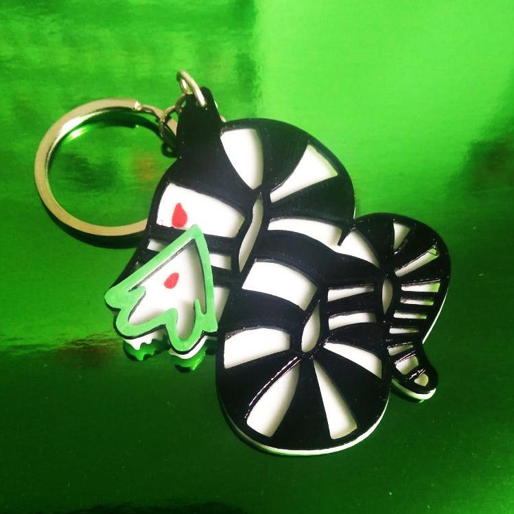 Beetlejuice Sandworm Keychain