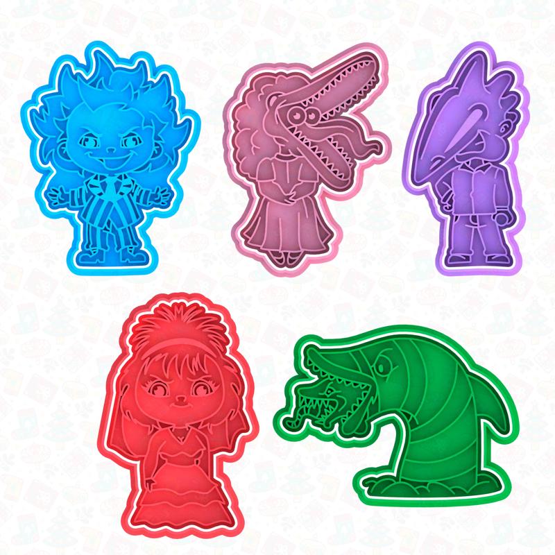 Beetlejuice cookie cutter set of 5