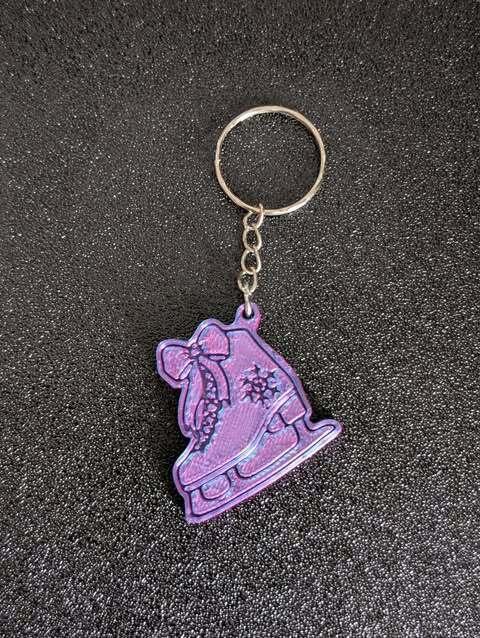 ice skate keyring