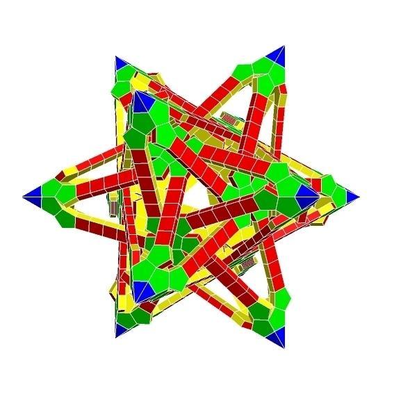 Escher star dodecahedral polyknot 5