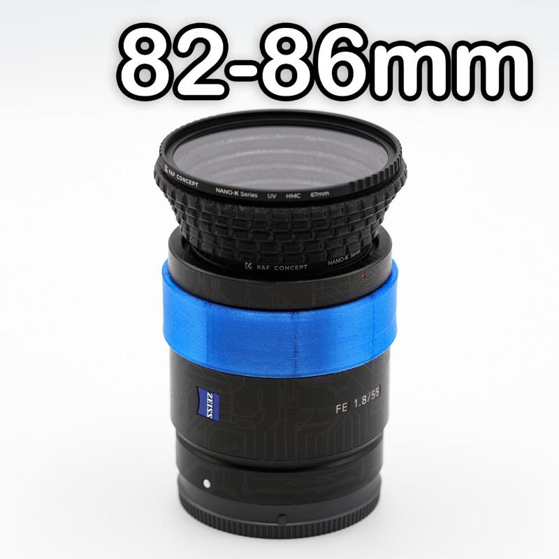 CAMERA FILTER RING ADAPTER 82-86MM (STEP-UP)