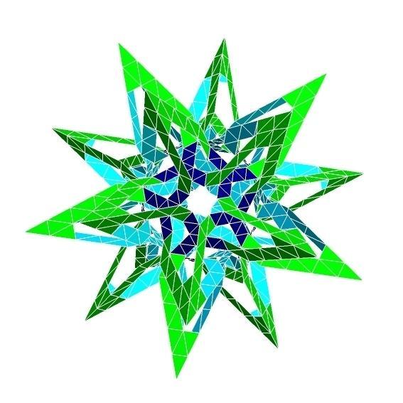 ESCHER STAR ICOSAHEDRAL POLYKNOT 1