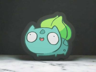 Derpy bulbasaur lightbox - 8 colours
