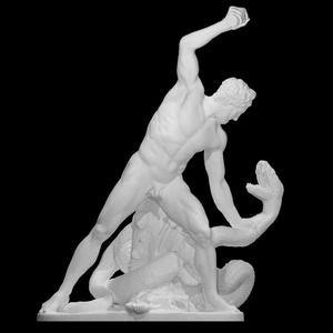 Hercules Fight Achelous Metamorphosed into a Snake at The Louvre, Paris