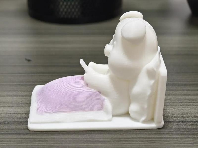 Night owls, cute pig office decoration, pig playing with phone