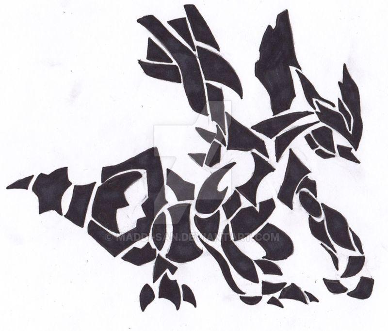 Zekrom kyurem stencil