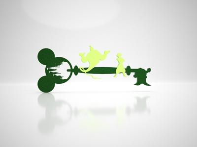 DISNEY KEY - Aladdin & Genie