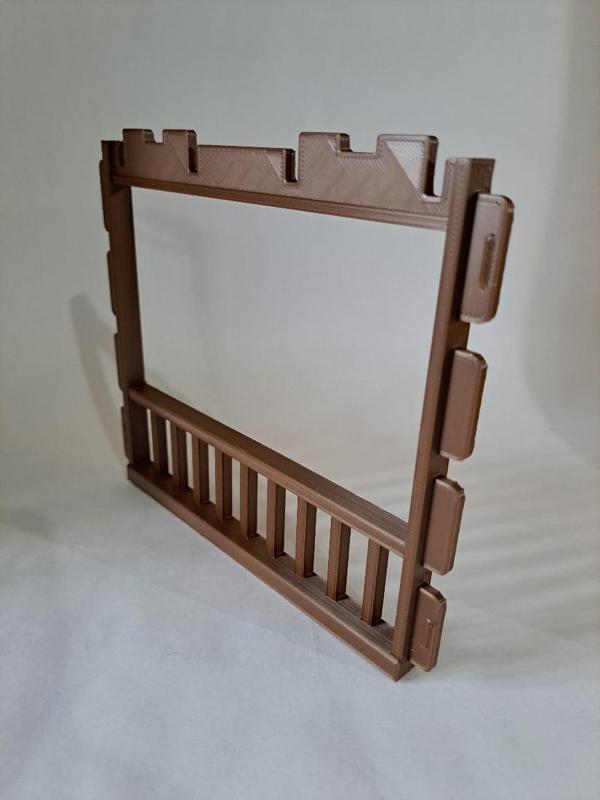 Custom Open Frame Wall for Playmobil, steck system