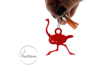 OSTRICH KEYRING